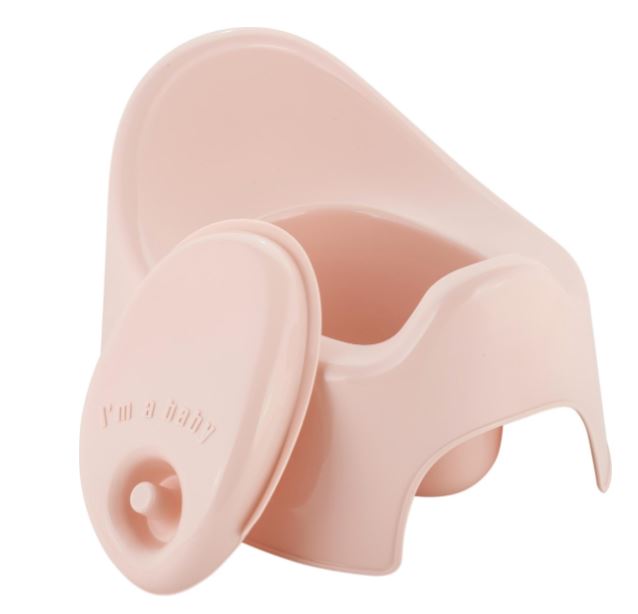 Горшок детский Lalababy Follow Me с крышкой розовый зефир